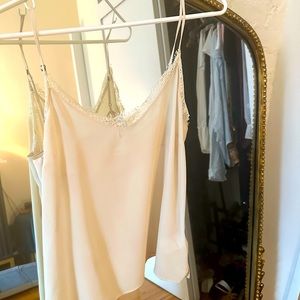 Anine Bing silk off white cami
